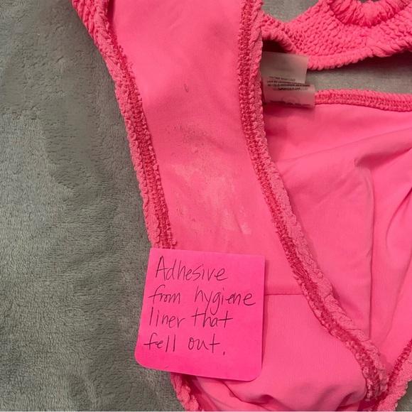 New! Good American always fits monokini hot neon pink nwot 24510 - Picture 7 of 11